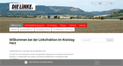 Desktop Screenshot of dielinke-fraktion-harz.de